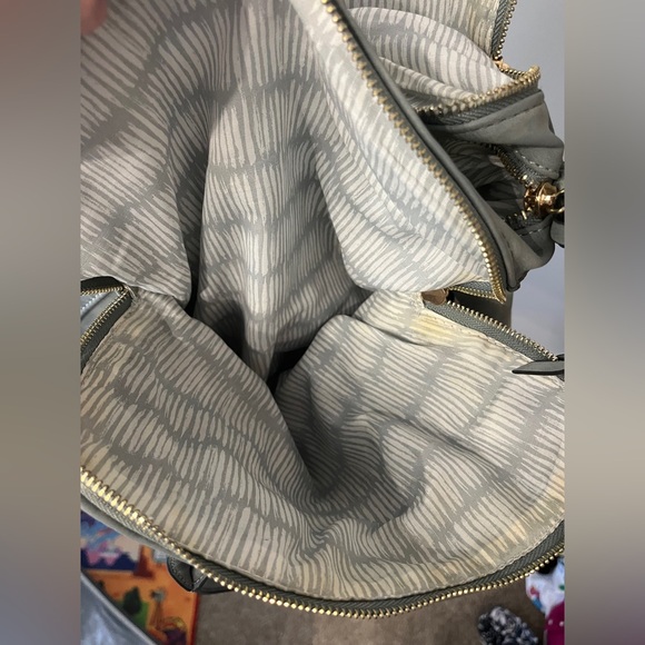 Women’s gray braided shoulder bag - Picture 11 of 15